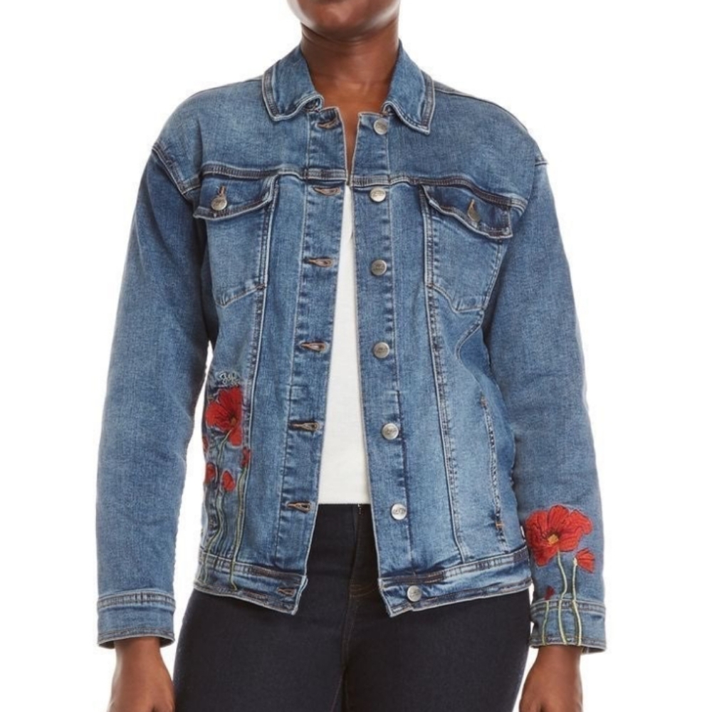Nanette Lepore Poppy Embroidered Jacket